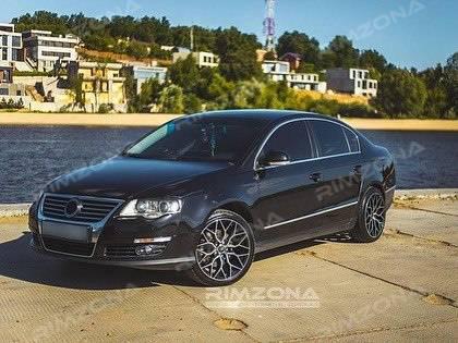 Volkswagen Passat b6 на литых дисках в стиле VOSSEN HF-2 R18 - Фото № 2