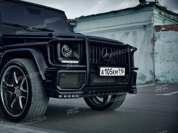 MERCEDES-BENZ G63 AMG НА КАСТОМНЫХ  КОВАНЫХ ДИСКАХ R24 ДЛЯ РЭПЕРА НУРМИНСКОГО - Фото № 5