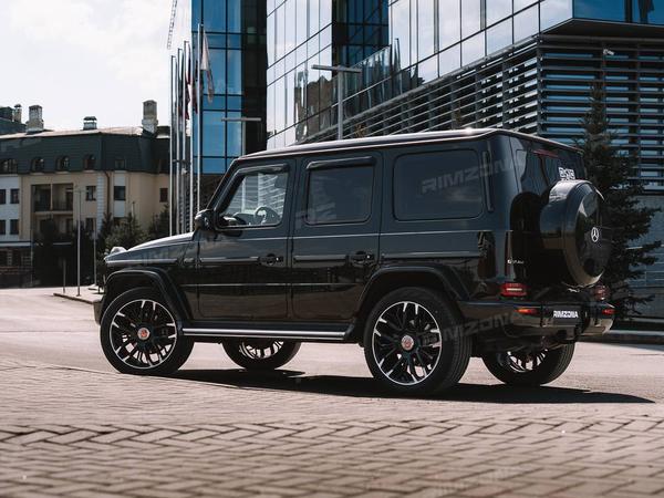 MERCEDES-BENZ G-CLASS НА КАСТОМНЫХ КОВАНЫХ ДИСКАХ R22 - Фото № 5