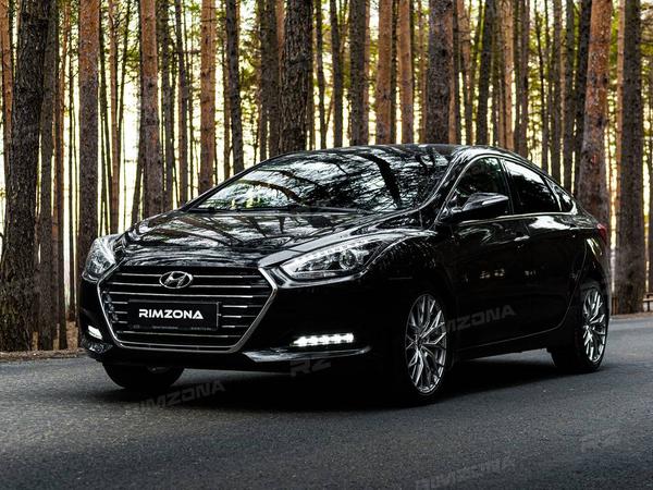 HYUNDAI I40 НА ЛИТЫХ ДИСКАХ В СТИЛЕ VORSTEINER LK013 R18 - Фото № 4