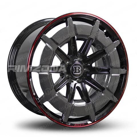 Кованый диск BRABUS Monoblock Z Carbon Rocket R22 10/11.5J 5x112 ET45/47 dia 66.6