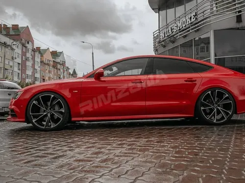 Литой диск В стиле Audi RS7 R22 9.5J 5x112 ET25 dia 66.5 - Фото вживую на авто №2