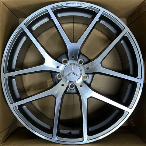 Литой диск В стиле Mercedes AMG 5 dual spoke GLC R20 8.5/9.5J 5x112 ET38 dia 66.6