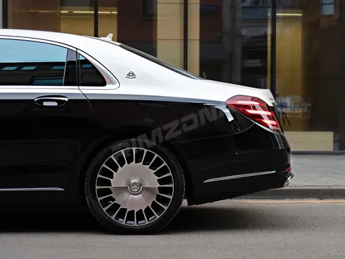 Кованый диск В стиле Mercedes MAYBACH 222 R20 8.5/9.5J 5x112 ET36/43 dia 66.6 - Фото вживую на авто №5