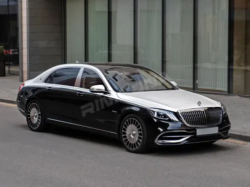 Кованый диск В стиле Mercedes MAYBACH 222 R20 8.5/9.5J 5x112 ET36/43 dia 66.6 - Фото вживую на авто №2