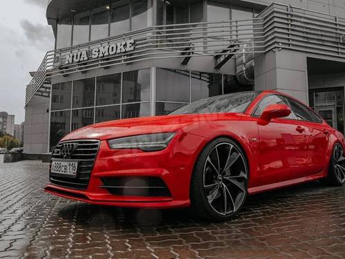 Литой диск В стиле Audi RS7 R22 9.5J 5x112 ET25 dia 66.5 - Фото вживую на авто №6